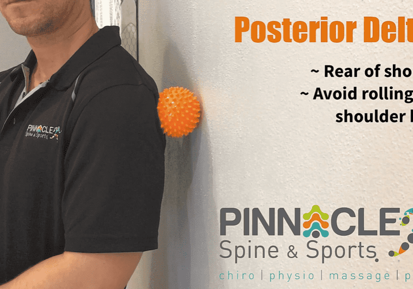 posterior deltoid - spiky ball