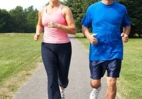 elderly running